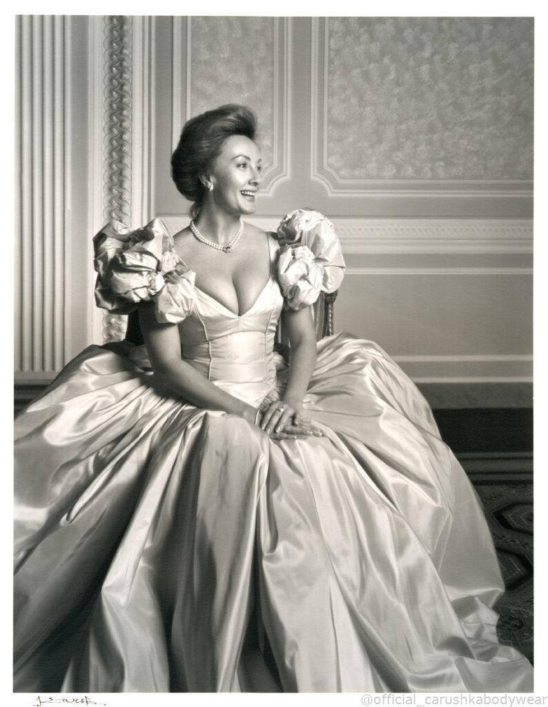 Carushka Jarecka, as photographed by Yousuf Karsh. One of a serise photographed in the 90s at Chateau Laurier hotel in Ottawa Canada.